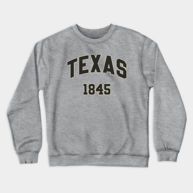Texas_1845 Crewneck Sweatshirt by anwara